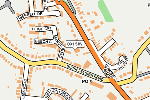 OX1 5JW map - OS OpenMap – Local (Ordnance Survey)