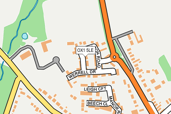 OX1 5LE map - OS OpenMap – Local (Ordnance Survey)