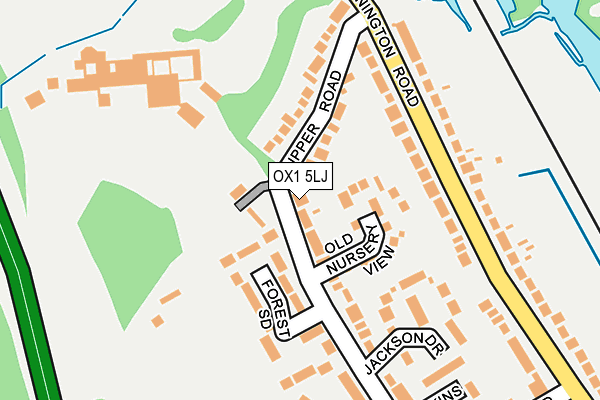 OX1 5LJ map - OS OpenMap – Local (Ordnance Survey)