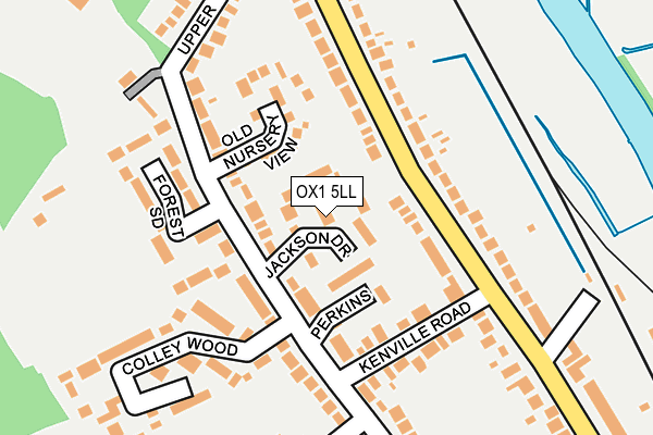 OX1 5LL map - OS OpenMap – Local (Ordnance Survey)