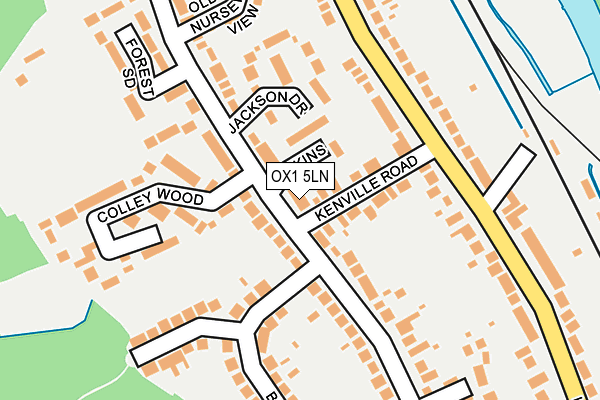 OX1 5LN map - OS OpenMap – Local (Ordnance Survey)