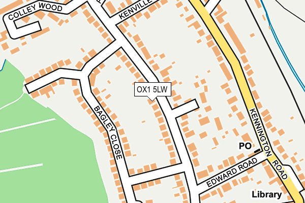 OX1 5LW map - OS OpenMap – Local (Ordnance Survey)