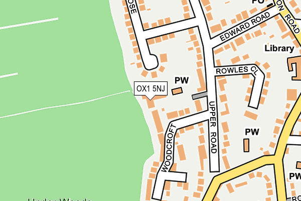OX1 5NJ map - OS OpenMap – Local (Ordnance Survey)