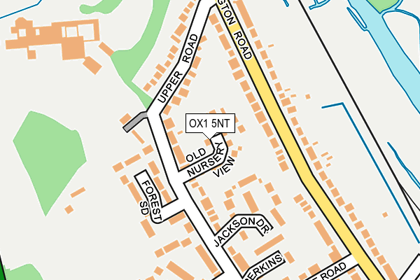 OX1 5NT map - OS OpenMap – Local (Ordnance Survey)