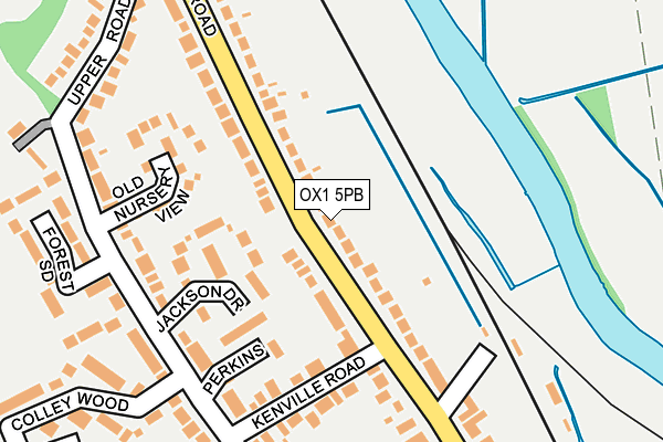 OX1 5PB map - OS OpenMap – Local (Ordnance Survey)