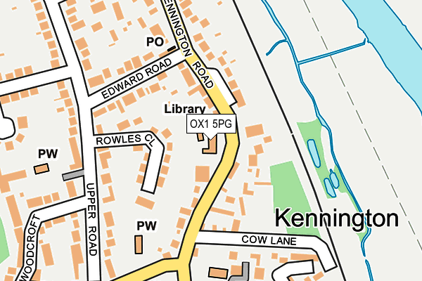 OX1 5PG map - OS OpenMap – Local (Ordnance Survey)