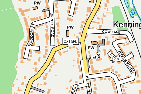 OX1 5PL map - OS OpenMap – Local (Ordnance Survey)