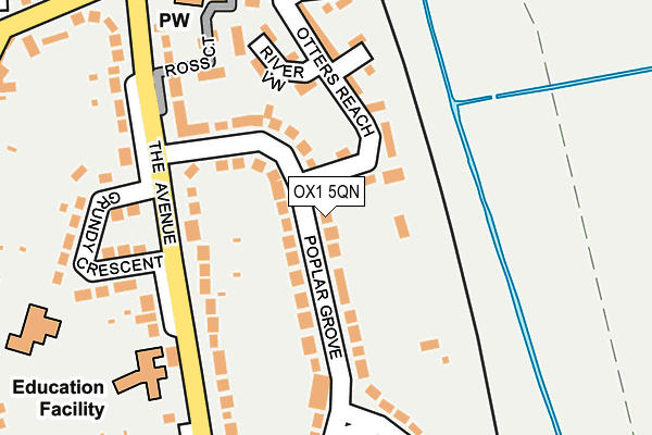 OX1 5QN map - OS OpenMap – Local (Ordnance Survey)
