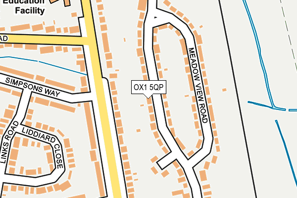 OX1 5QP map - OS OpenMap – Local (Ordnance Survey)