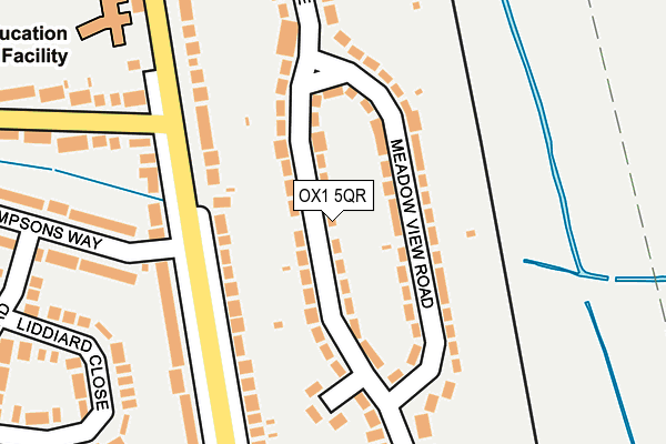 OX1 5QR map - OS OpenMap – Local (Ordnance Survey)