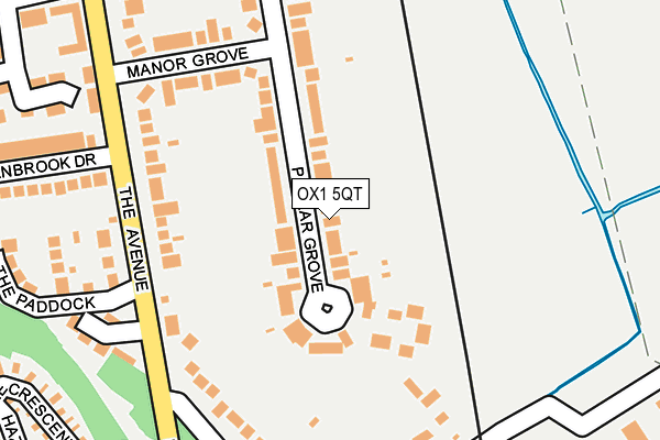 OX1 5QT map - OS OpenMap – Local (Ordnance Survey)