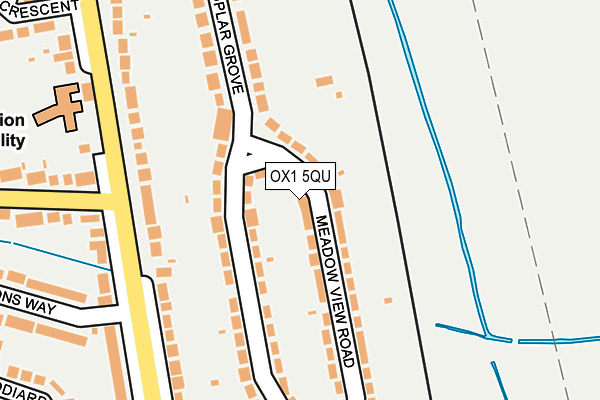 OX1 5QU map - OS OpenMap – Local (Ordnance Survey)