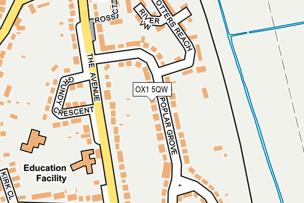 OX1 5QW map - OS OpenMap – Local (Ordnance Survey)