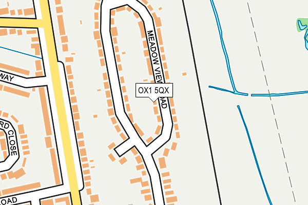OX1 5QX map - OS OpenMap – Local (Ordnance Survey)