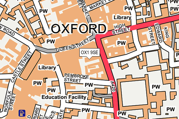 OX1 9SE map - OS OpenMap – Local (Ordnance Survey)