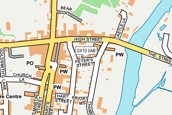 OX10 0AB map - OS OpenMap – Local (Ordnance Survey)