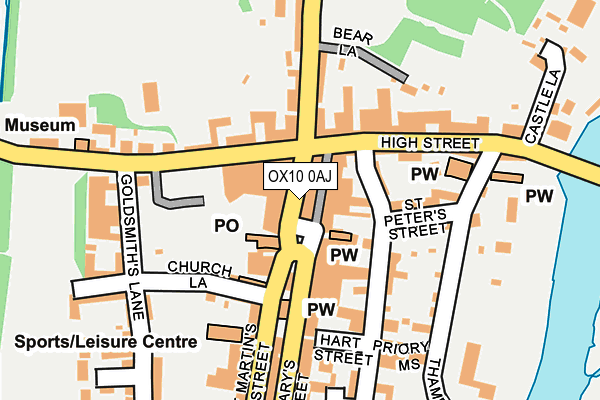 OX10 0AJ map - OS OpenMap – Local (Ordnance Survey)