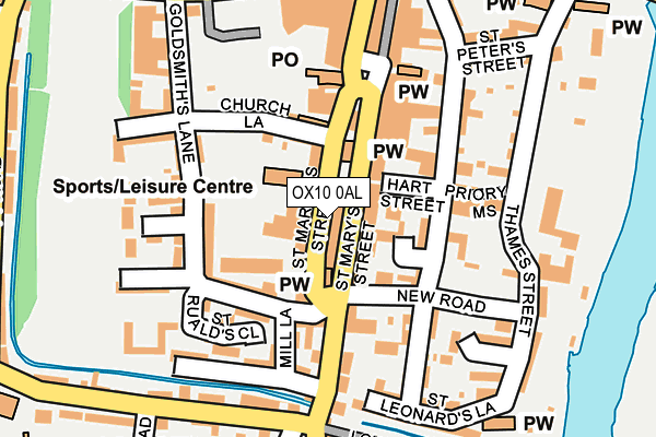 Map of THE WALLINGFORD BOOKSHOP LTD at local scale