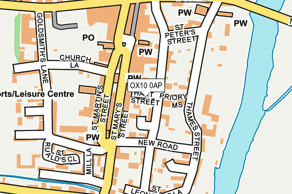 OX10 0AP map - OS OpenMap – Local (Ordnance Survey)