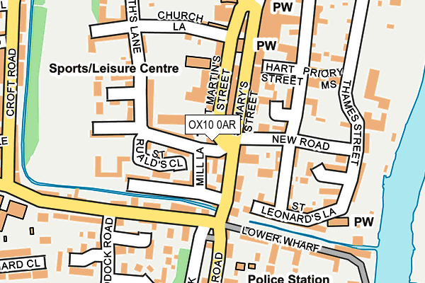 OX10 0AR map - OS OpenMap – Local (Ordnance Survey)