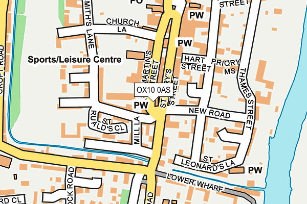 OX10 0AS map - OS OpenMap – Local (Ordnance Survey)