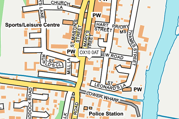 OX10 0AT map - OS OpenMap – Local (Ordnance Survey)