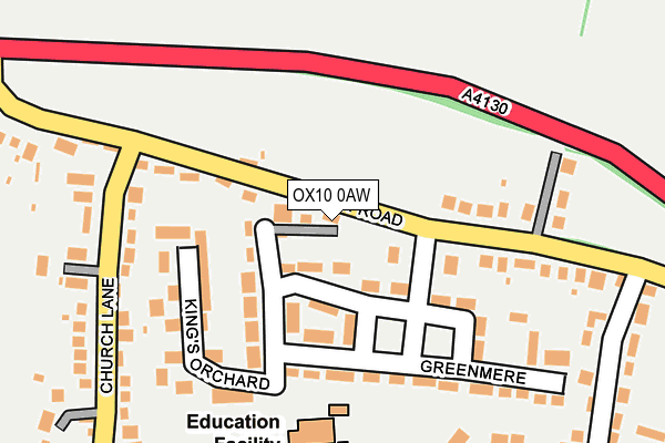 OX10 0AW map - OS OpenMap – Local (Ordnance Survey)