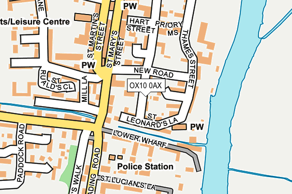 OX10 0AX map - OS OpenMap – Local (Ordnance Survey)