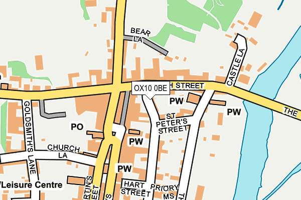 OX10 0BE map - OS OpenMap – Local (Ordnance Survey)