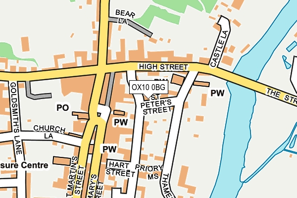 OX10 0BG map - OS OpenMap – Local (Ordnance Survey)
