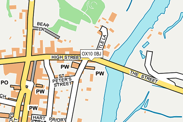 OX10 0BJ map - OS OpenMap – Local (Ordnance Survey)