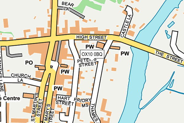 OX10 0BQ map - OS OpenMap – Local (Ordnance Survey)