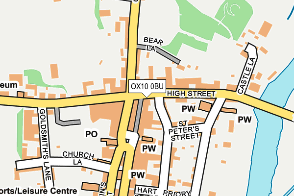 OX10 0BU map - OS OpenMap – Local (Ordnance Survey)