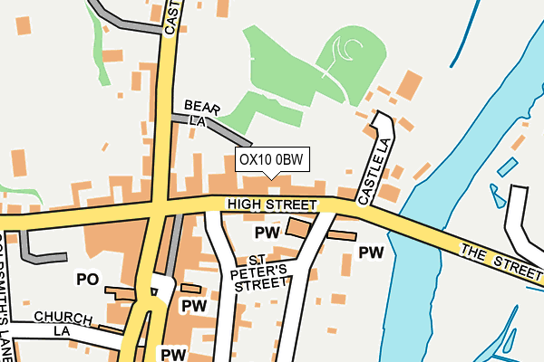 OX10 0BW map - OS OpenMap – Local (Ordnance Survey)