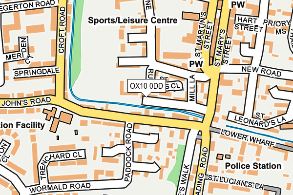 OX10 0DD map - OS OpenMap – Local (Ordnance Survey)