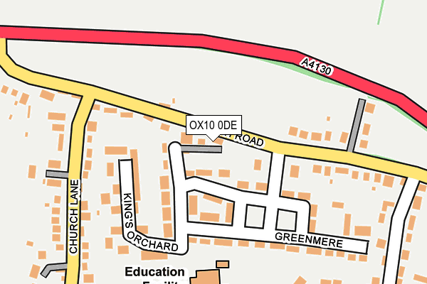 OX10 0DE map - OS OpenMap – Local (Ordnance Survey)