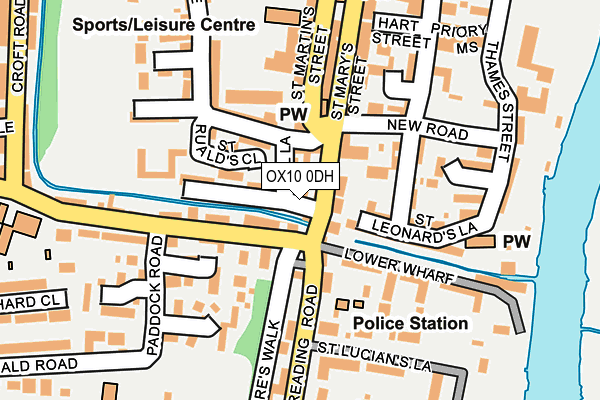 OX10 0DH map - OS OpenMap – Local (Ordnance Survey)