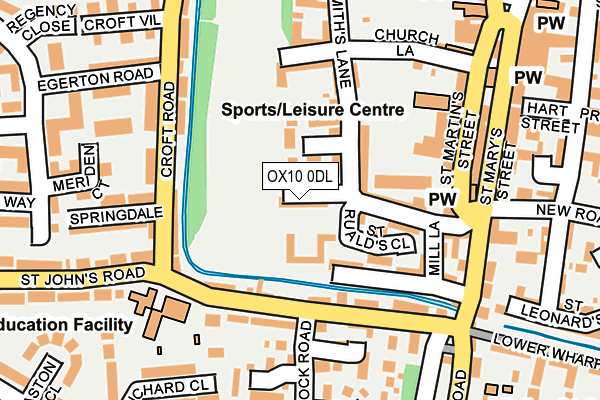 OX10 0DL map - OS OpenMap – Local (Ordnance Survey)