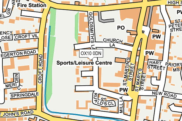 OX10 0DN map - OS OpenMap – Local (Ordnance Survey)