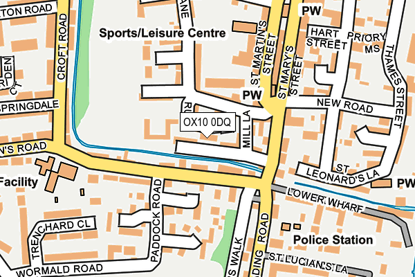 OX10 0DQ map - OS OpenMap – Local (Ordnance Survey)