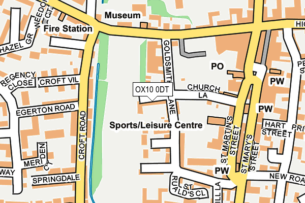 OX10 0DT map - OS OpenMap – Local (Ordnance Survey)