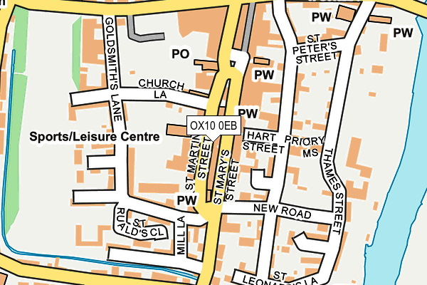 OX10 0EB map - OS OpenMap – Local (Ordnance Survey)