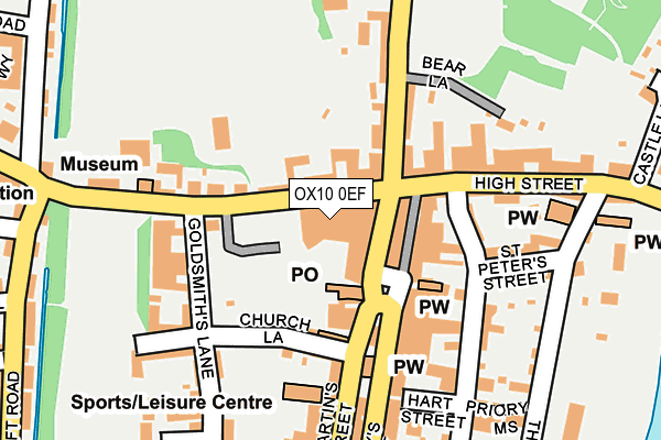 OX10 0EF map - OS OpenMap – Local (Ordnance Survey)