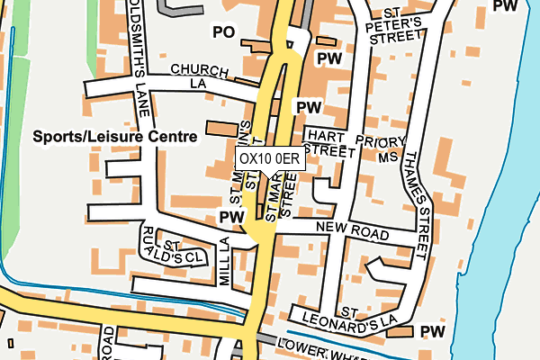 OX10 0ER map - OS OpenMap – Local (Ordnance Survey)