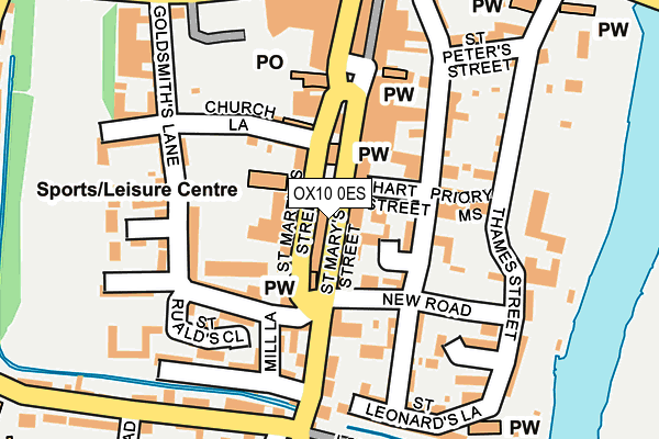 OX10 0ES map - OS OpenMap – Local (Ordnance Survey)