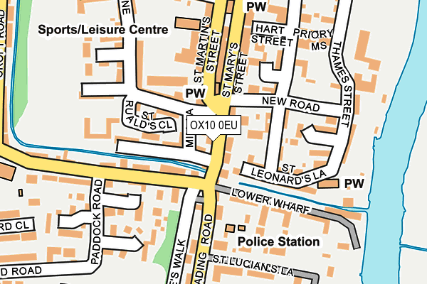 OX10 0EU map - OS OpenMap – Local (Ordnance Survey)