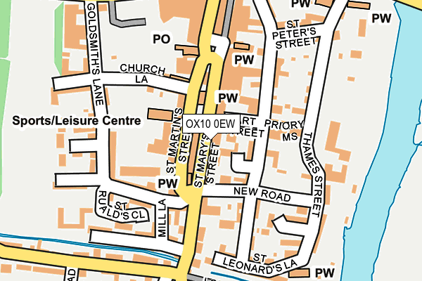 OX10 0EW map - OS OpenMap – Local (Ordnance Survey)