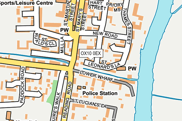 OX10 0EX map - OS OpenMap – Local (Ordnance Survey)