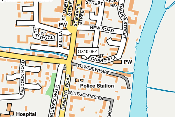 OX10 0EZ map - OS OpenMap – Local (Ordnance Survey)