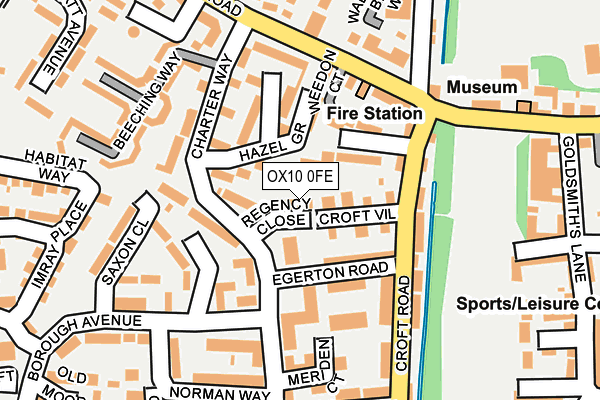 OX10 0FE map - OS OpenMap – Local (Ordnance Survey)